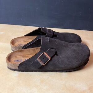 Birkenstock Boston Brown Suede Clog EU45 US men’s 12